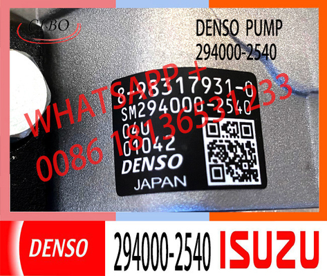 مضخة السكك الحديدية المشتركة دينسو Isuzu D-Max 4JJ1 294000-2540 8-98317931-0